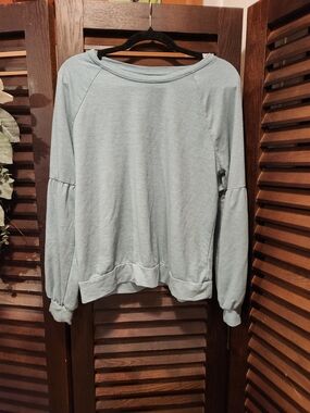 Knox Rose Light Blue Scoop Neck Pullover Sweater